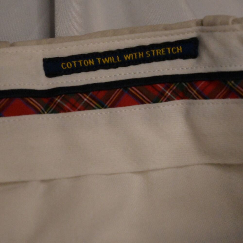 Polo Golf Ralph Lauren Beige Cotton Twill Chino Pants‎ Mens 36x32 - Picture 4 of 8